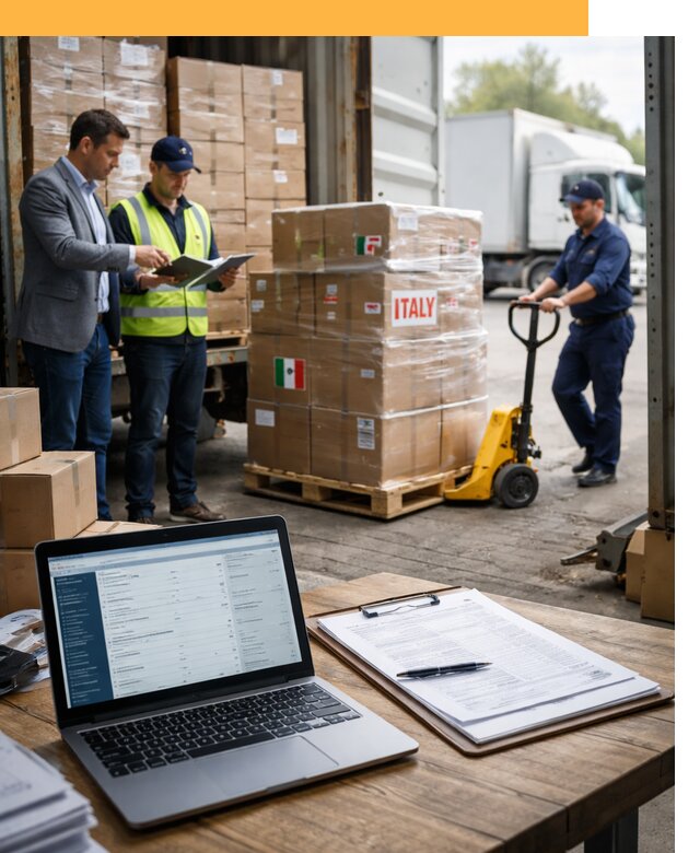 Доставка грузов из Италии: морские и авиаперевозки от 18752