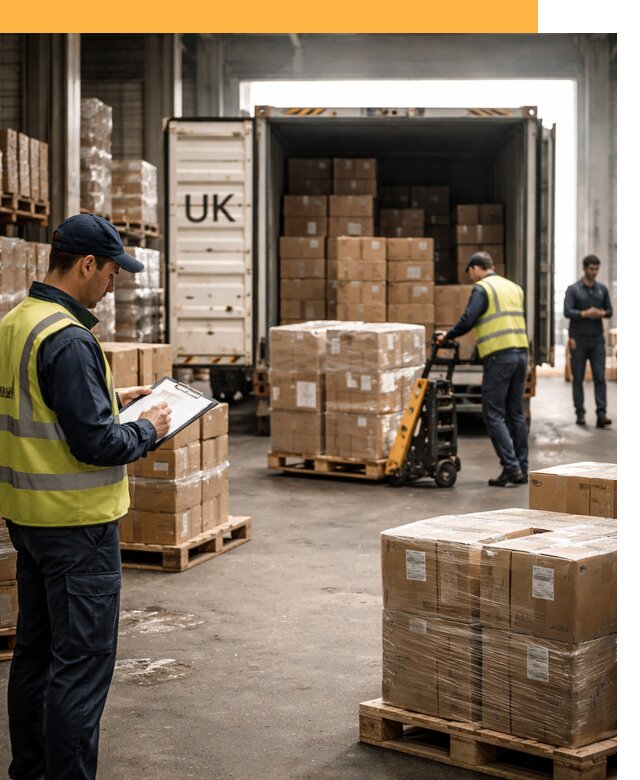 Доставка грузов из Великобритании с таможенным оформлением от 13023