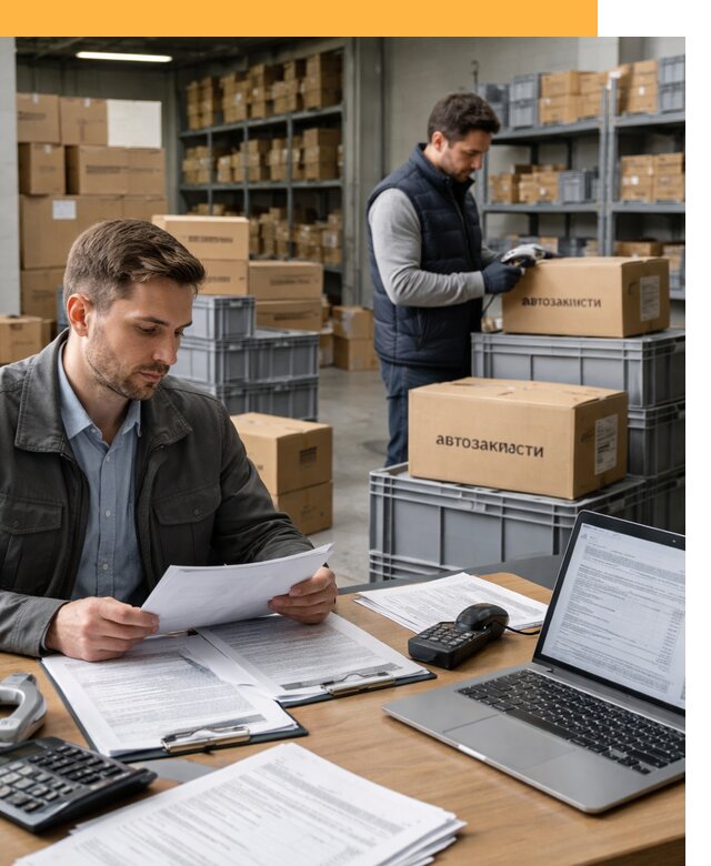 Таможенное оформление автозапчастей по выгодным тарифам от 8855
